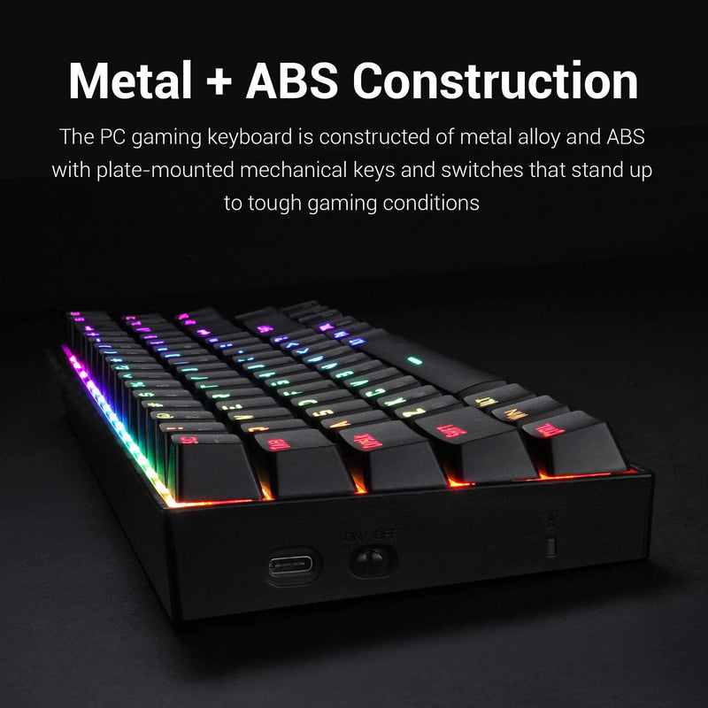 (Refurbished) DEIMOS K599 RGB Mechanical Keyboard (Red Switch)