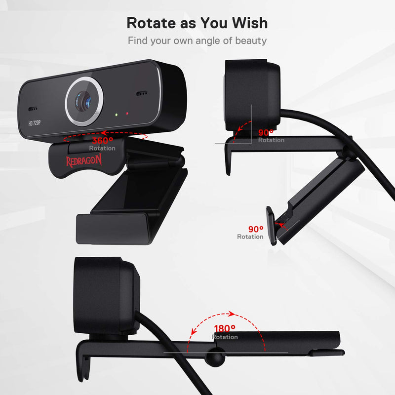 (Refurbished) FOBOS GW600 720P Webcam with Built-in Dual Microphone