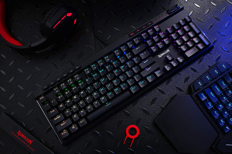 Refurbished Vata K580 - 104 Anti Ghosting Keys Wired Mechanical Keyboard (Blue Switch)
