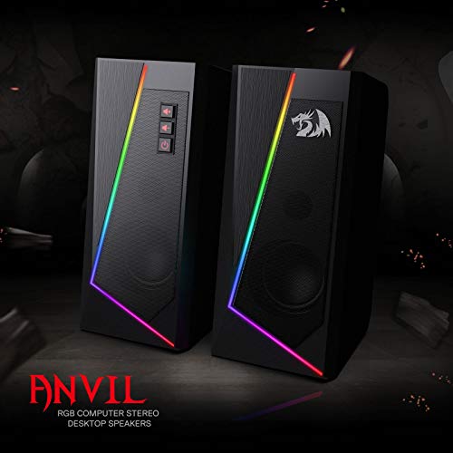 (Refurbished) ANVIL GS520 - RGB 2.0 Channel Gaming Wired Desktop Speakers