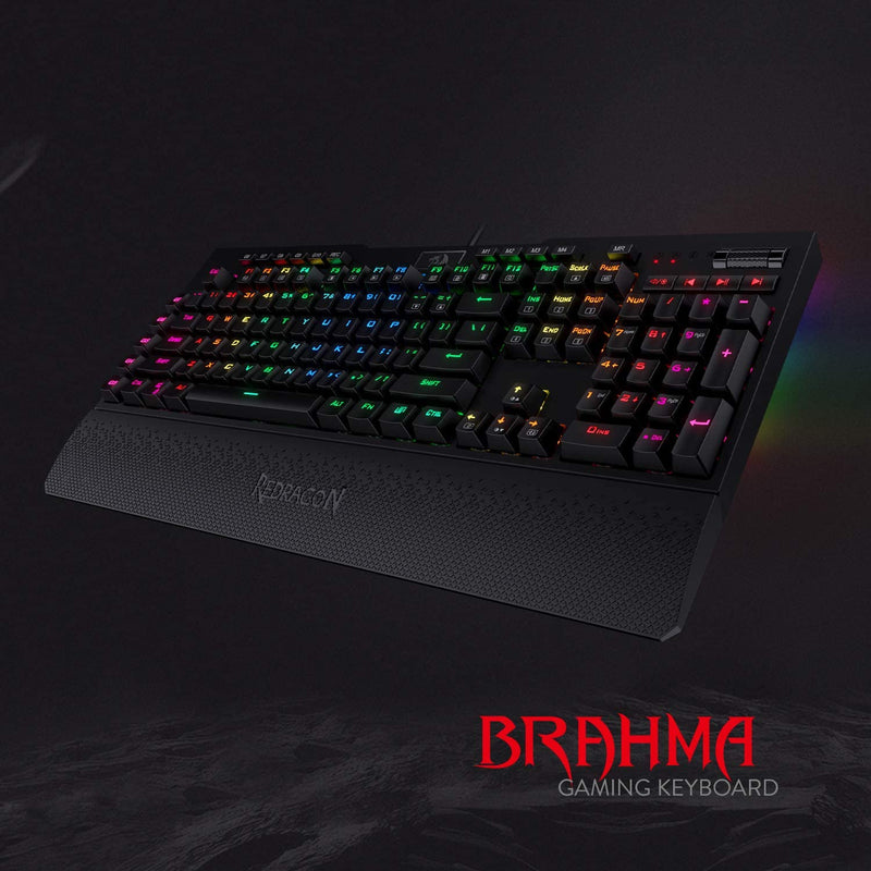 (Refurbished) BRAHMA K586 RGB Mechanical Keyboard (Red Switch)
