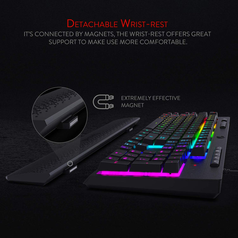 (REFURBISHED) SHIVA K512- WIRED MEMBRANE KEYBOARD RGB BLACK