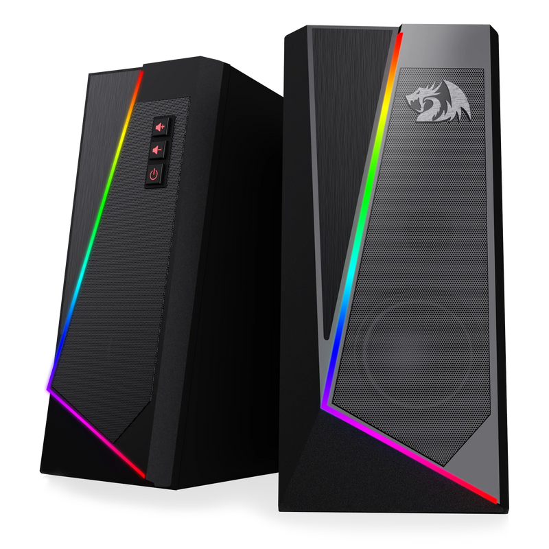 (Refurbished) ANVIL GS520 - RGB 2.0 Channel Gaming Wired Desktop Speakers
