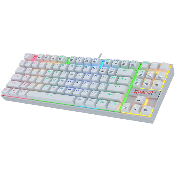 (Refurbished) Kumara K552 - TKL Wired Mechanical  Keyboard RGB White (Red Switch)